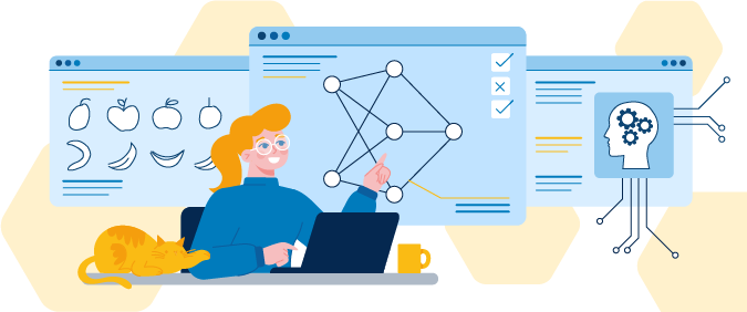 Kapitelillustration zur Unterrichtseinheit Machine Learning
