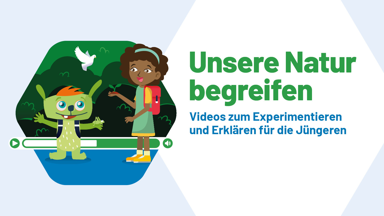 Lilu und Alina begreifen die Natur