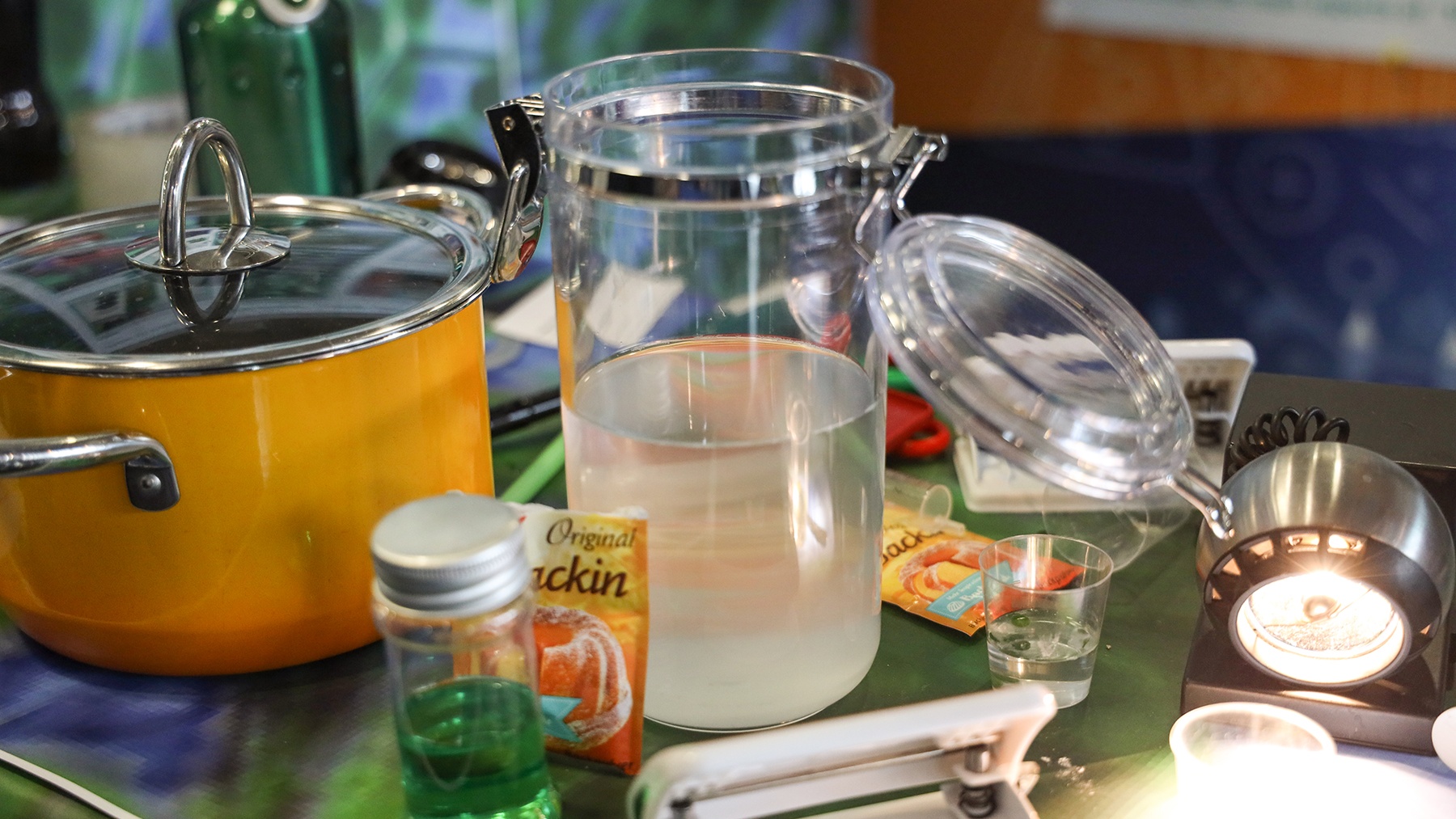 Experimentaufbau von Frau Hölting 