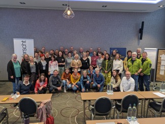 Gruppenfoto Ideenwerkstatt Berufsorientierung im MINT-Unterricht