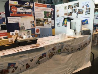 Der Stand beim Festival 